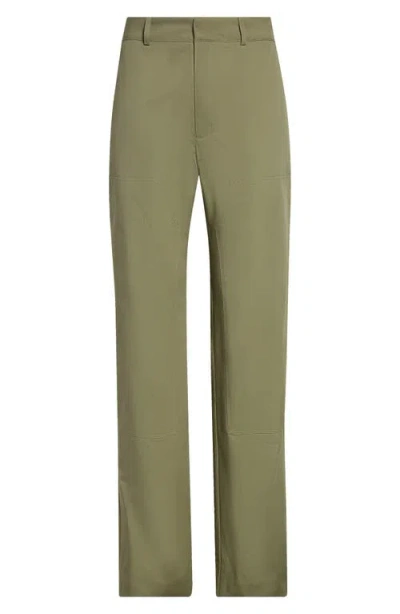 Bite Studios Worker Organic Cotton Patch Pants In Lime