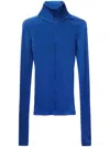 Bite Studios Zip Turtle Top In Blue