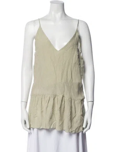 Pre-owned Bite V-neck Sleeveless Top W/ Tags In Green
