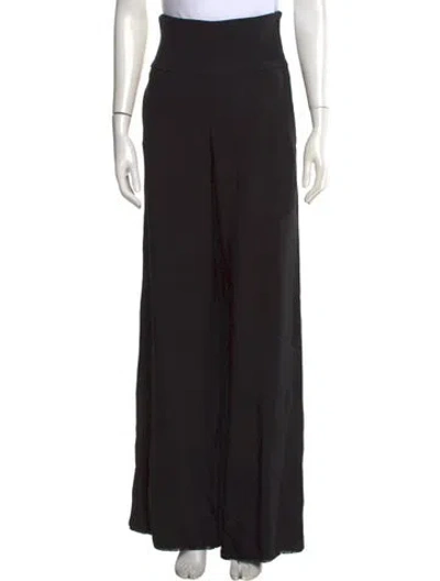 Pre-owned Bite Wide Leg Pants In Black
