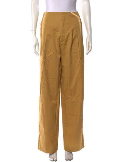 Pre-owned Bite Wide Leg Pants W/ Tags In Yellow
