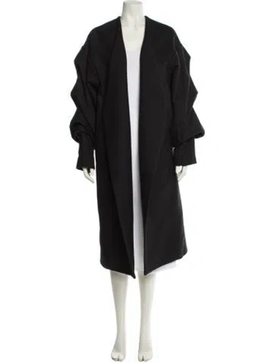 Pre-owned Bite Wool Coat In Black