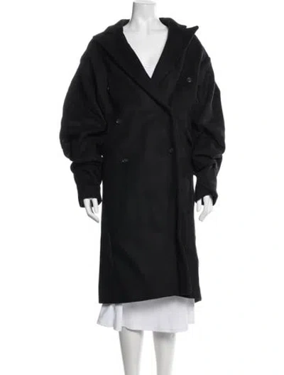 Pre-owned Bite Wool Coat In Black