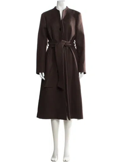 Pre-owned Bite Wool Coat In Brown