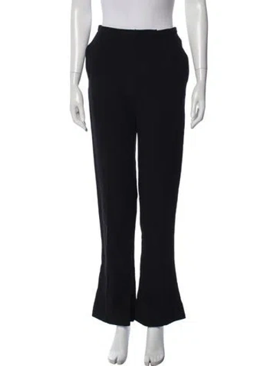 Pre-owned Bite Wool Flared Pants In Black