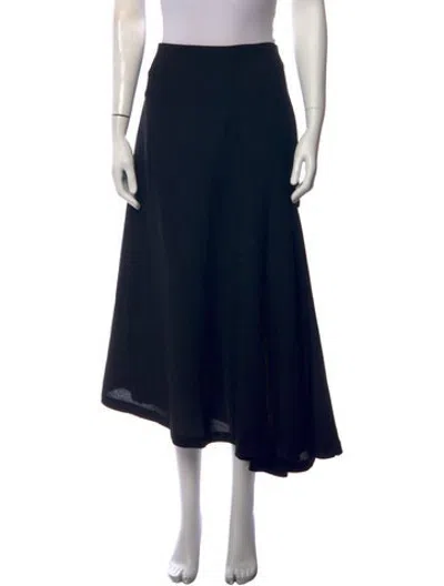 Pre-owned Bite Wool Long Skirt In Blue