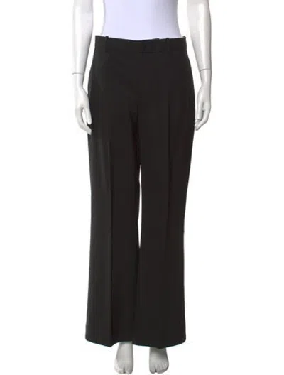 Pre-owned Bite Wool Straight Leg Pants In Black