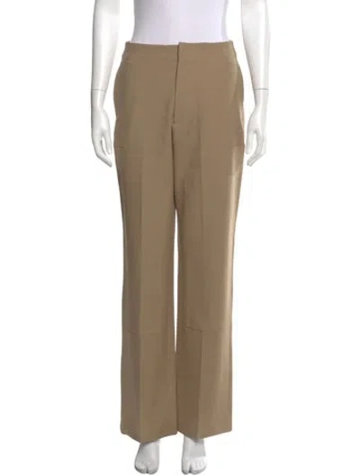 Pre-owned Bite Wool Straight Leg Pants In Neutral