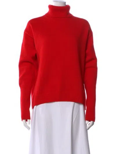 Pre-owned Bite Wool Turtleneck Sweater In Red