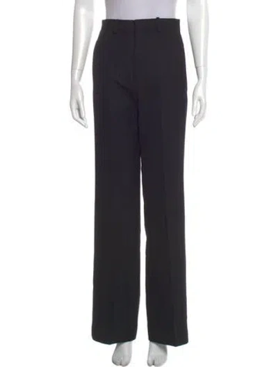 Pre-owned Bite Wool Wide Leg Pants In Black