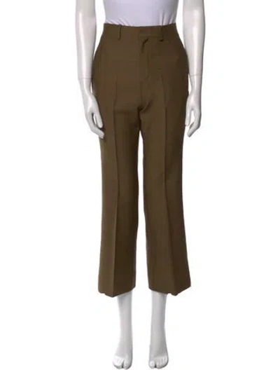 Pre-owned Bite Wool Wide Leg Pants In Brown