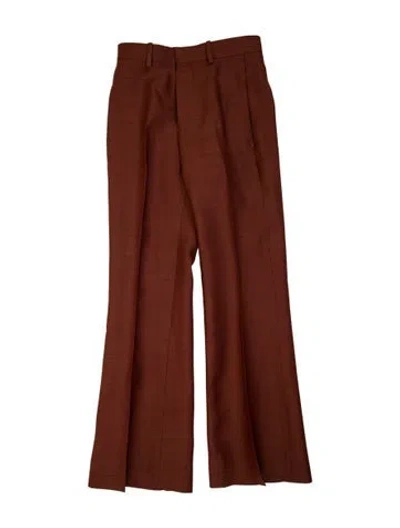 Pre-owned Bite Wool Wide Leg Pants In Brown