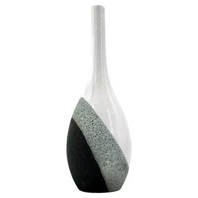 Pre-owned Bitossi 1960s Ettore Sottsass Volcanic Glaze Pottery Vase Raymor  Italy Memphis In Transparent