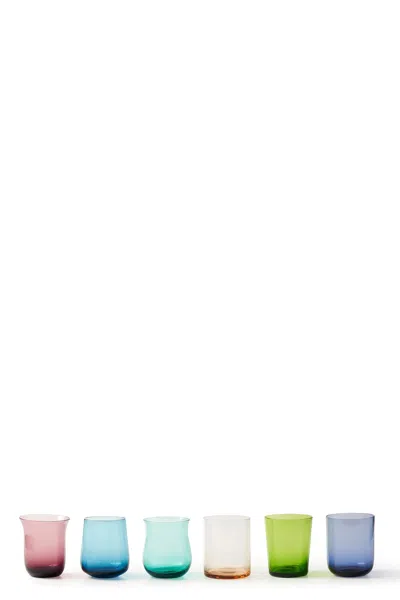 Bitossi 6 Tumbler Set - Assorted Shapes In Multi