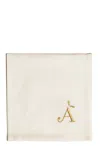 Bitossi 'a' Letter Napkin In White