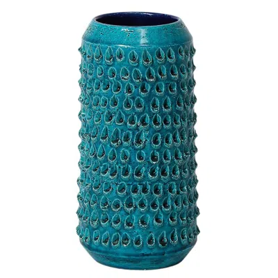 Pre-owned Bitossi Aldo Londi  Lacrima Vase, Blue Turquoise Ceramic, 1960s