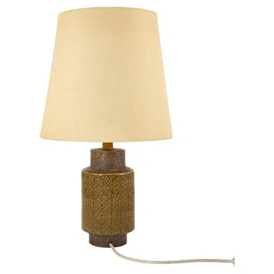 Pre-owned Bitossi Aldo Londi For , Ceramic Table Lamp, Italy, 1960s In Orange