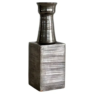 Pre-owned Bitossi Aldo Londi For  Italian Midcentury Ceramic Pottery Vase, 1960s In Black