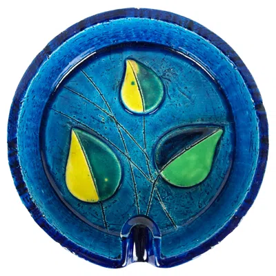 Pre-owned Bitossi Aldo Londi Rimini Blue Ashtray For