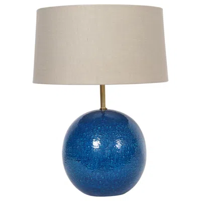 Pre-owned Bitossi Aldo Londo For  Persian Blue "ball" Pottery Table Lamp, Circa 1950s