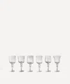 Bitossi Assorted Style Goblets Set Of 6