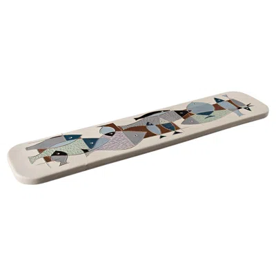 Pre-owned Bitossi Bittosi Limited Edition Of 199 Decorative Slab By Aldo Londi In Gray