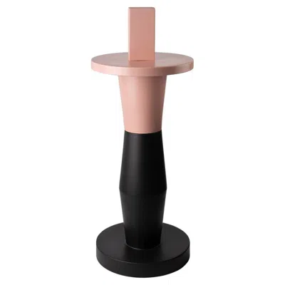 Pre-owned Bitossi Bittosi Nero/rosa Pallido Opaco Sculptura By Nathalie Du Pasquier In Black