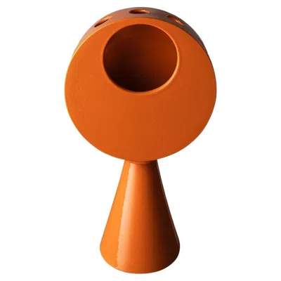 Pre-owned Bitossi Bittosi Vase By Aldo Londi In Brown
