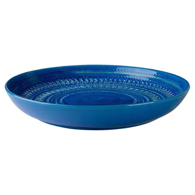 Pre-owned Bitossi Blue Centerpiece Plate By Aldo Londi