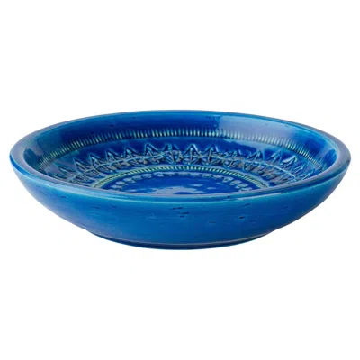 Pre-owned Bitossi Blue Decorative Plate By Aldo Londi