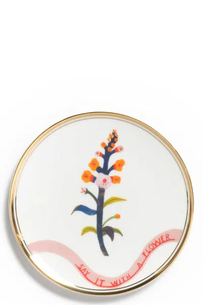 Bitossi 'botanica' Bread Plate ⌀ 15 Cm In Multi