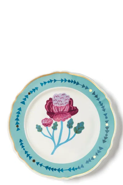 Bitossi Botanica Dinner Plate With Scalloped Edge In Multi