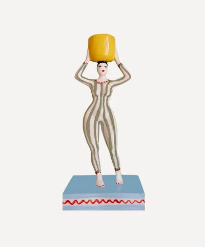 Bitossi Bruna Ceramic Candleholder In Multi
