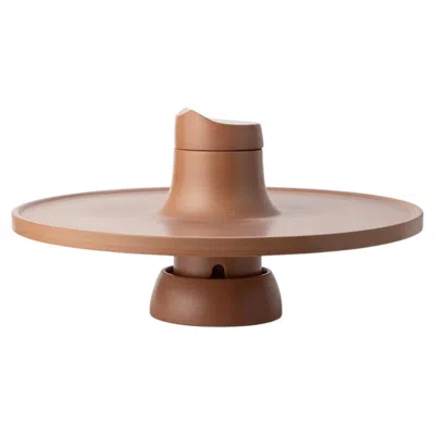 Pre-owned Bitossi Cappello Da Preti Collection - Ceramic Cake Stand By Thomas Fos In Brown