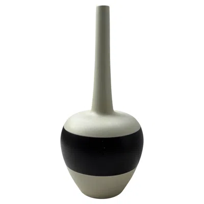Pre-owned Bitossi Ceramic / Pottery Vase/vessel Designed By Cinzia  . In Black