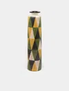 Bitossi Ceramiche Triangle Pattern Vase In  Multi