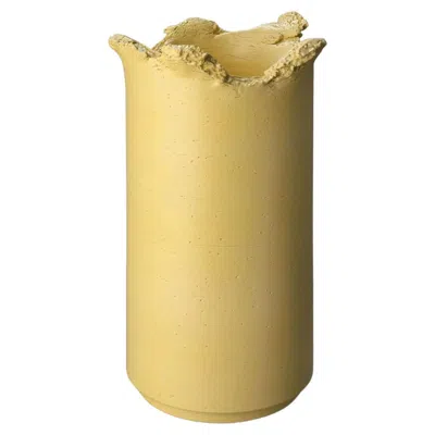 Pre-owned Bitossi Ceramiche Hand-torn Clay Vase, Tall By Formafantasma In Sand