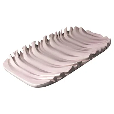Pre-owned Bitossi Clear Purple Decorative Plate By Aldo Londi