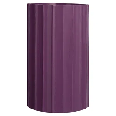 Pre-owned Bitossi Column Tall Purple Ceramic Vase By Objects Of Common Interest
