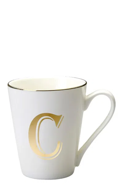 Bitossi Cup Letter 'c' In White