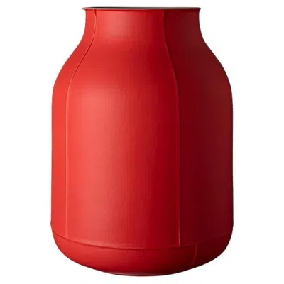 Pre-owned Bitossi Customizable Bittosi Seams E Canister Vaso By Benjamin Hubert In Red