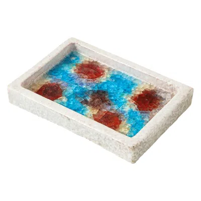 Pre-owned Bitossi Decorative Bowl, Ceramic And Fused Glass, Italy, 1960s, Signed In Gray