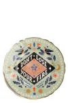 Bitossi 'don't Lose' Plate ⌀ 16 Cm In Multi