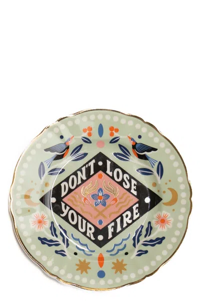 Bitossi 'don't Lose' Plate ⌀ 16 Cm In Multi