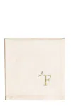 Bitossi 'f' Napkin In White