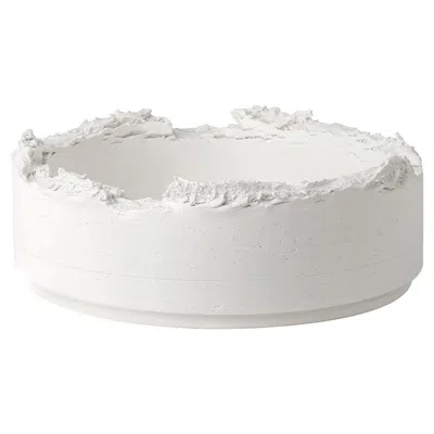 Pre-owned Bitossi Fan-10 White Bowl By Formafantasma