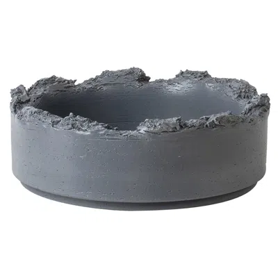 Pre-owned Bitossi Fan-14 Gray Bowl By Formafantasma