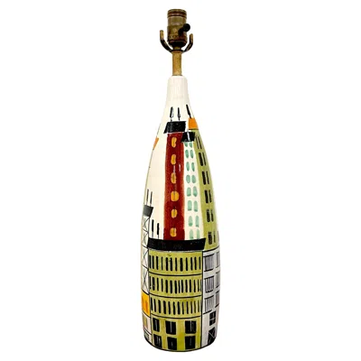 Pre-owned Bitossi , For Raymor 'cityscape' Lamp, Italy, C. 1960s In Sand