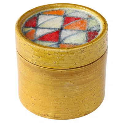 Pre-owned Bitossi “fritte” Ceramic Box, Italy 1960's In Brown