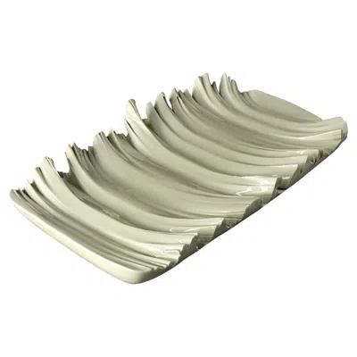 Pre-owned Bitossi Gray Decorative Plate By Aldo Londi